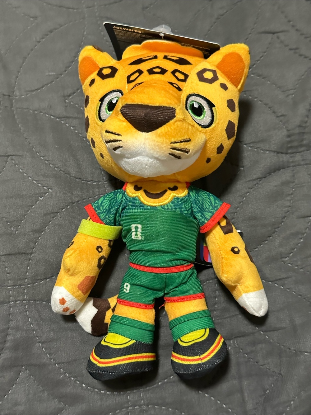 FIFA World Cup 2026 Mexico Mascot Zayu The Jaguar Plush 8" 🇲🇽⚽🐆